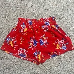Red Floral Shorts | Wishful Park NWT